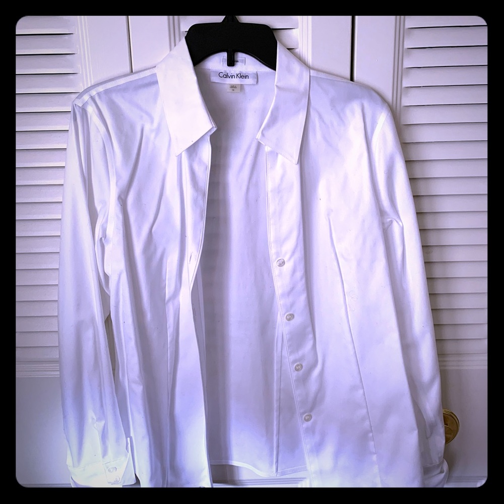 White button down